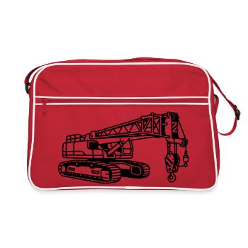 Crane Machine - Retro Bag - red/white - Front