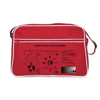 Beginner's Guide to Astronomy - Retro Bag - red/white - Front