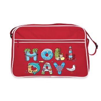 Holiday - Retro Tasche - Rot/Weiß - Vorne