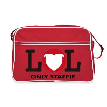 LOL tete de coeur - 028 - Sac Retro - rouge/blanc - Devant