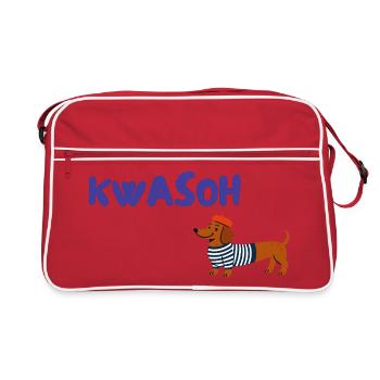 Croissant Pardoie : Français teckel - Sac Retro - rouge/blanc - Devant