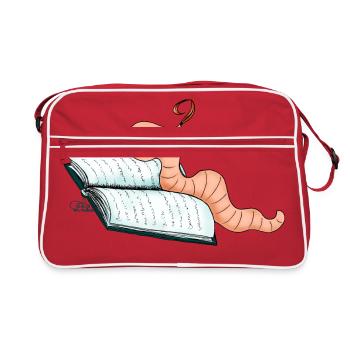 Bookworm Willi - Sac Retro - rouge/blanc - Devant