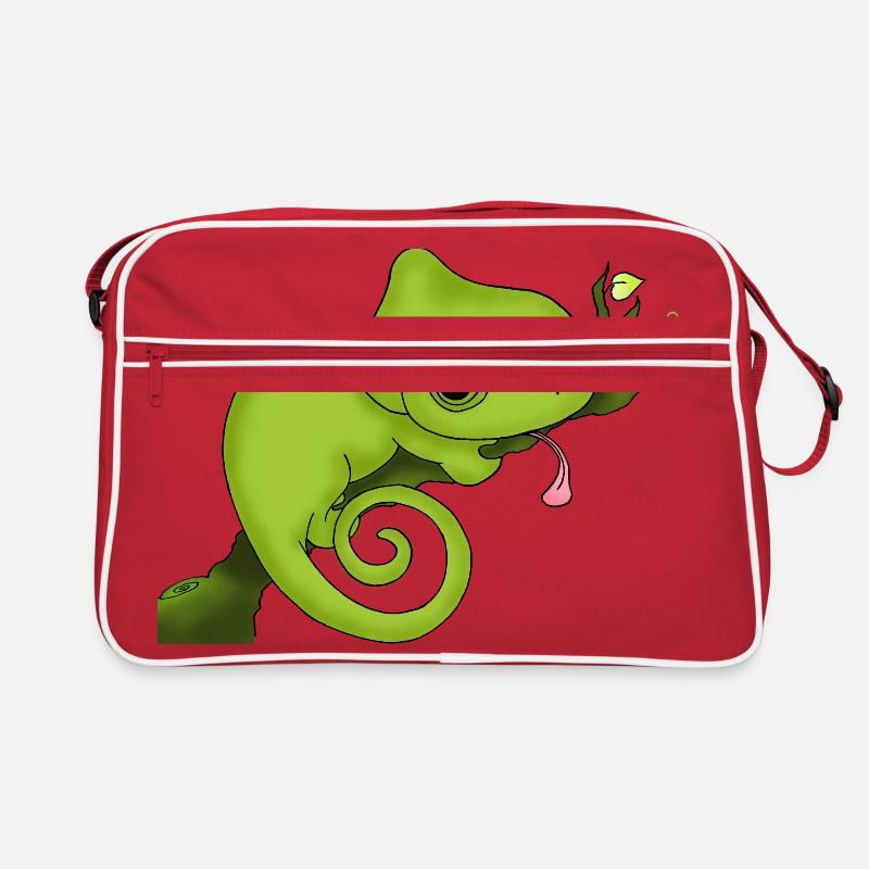 Charming Chamäleon Retro Tasche