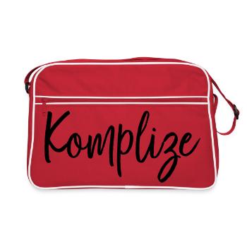 Komplize Freund Partner Geschenk - Retro Tasche - Rot/Weiß - Vorne