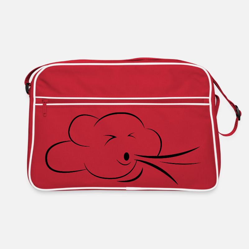 cloud breath breathing relax cloud meditation icon Retro Bag