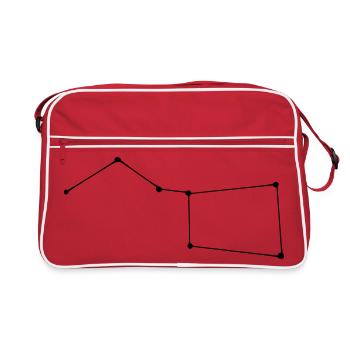 Constellation Big Dipper - Retro Bag - red/white - Front