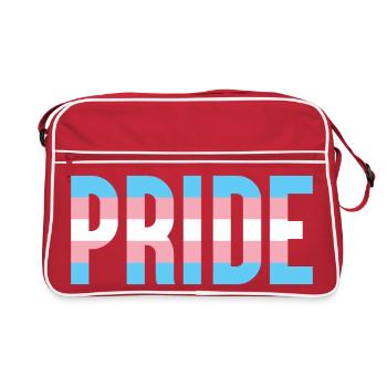 Pride Month LGBT - Trans Pride - Retro Bag - red/white - Front