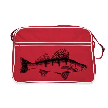 Motif de sandre - Sac Retro - rouge/blanc - Devant