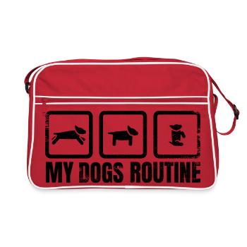Dog Routine - Retro Bag - red/white - Front