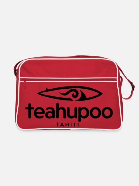 Teahupoo Tahiti Surf - Sac Retro - rouge/blanc - Devant