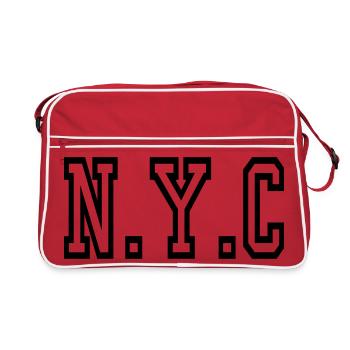 New York - New York (États-Unis) - Sac Retro - rouge/blanc - Devant
