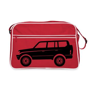 VUS d’aventure tout-terrain - Sac Retro - rouge/blanc - Devant