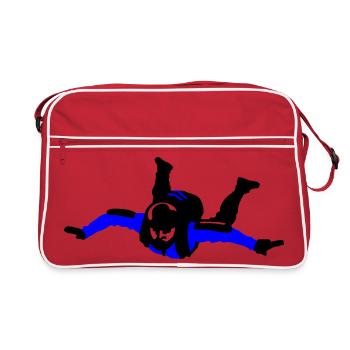 Skydiver - Retro Tasche - Rot/Weiß - Vorne