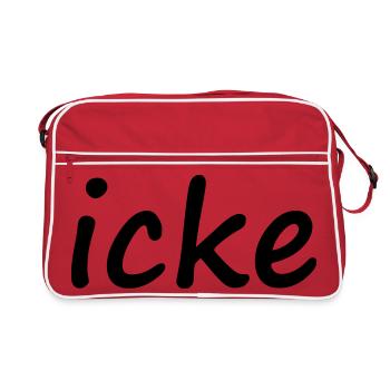 icke - Sac Retro - rouge/blanc - Devant