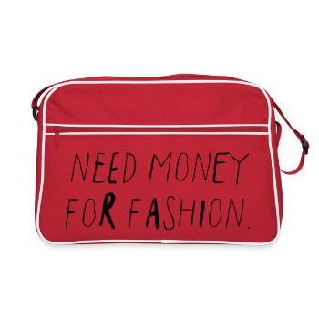 Besoin d’argent pour la mode Génération Z : dire - Sac Retro - rouge/blanc - Devant