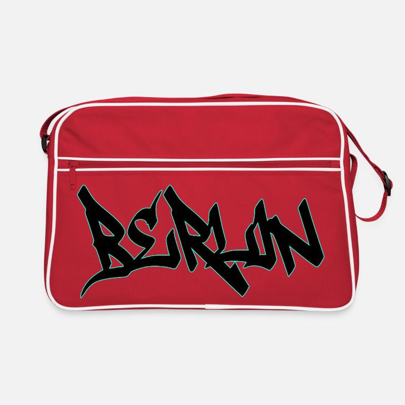Neon Graffiti Schriftzug Retro Tasche