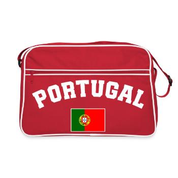 Portugal Drapeau du Portugal - Sac Retro - rouge/blanc - Devant