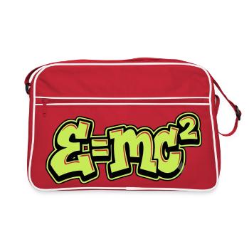 Graffiti de la formule Einstein - Sac Retro - rouge/blanc - Devant