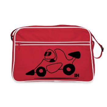 Race car - Retro Bag - red/white - Front