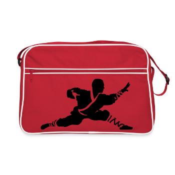 Kung fu Shaolin - Sac Retro - rouge/blanc - Devant