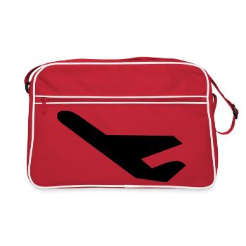 avion - Sac Retro - rouge/blanc - Devant