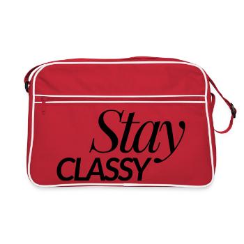 Stay Classy - Sac Retro - rouge/blanc - Devant
