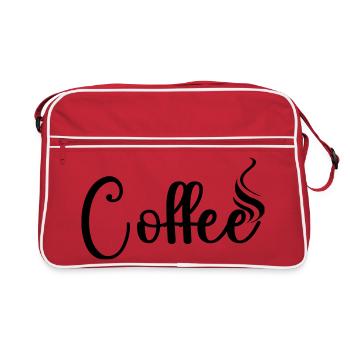 Coffee - Retro Tasche - Rot/Weiß - Vorne
