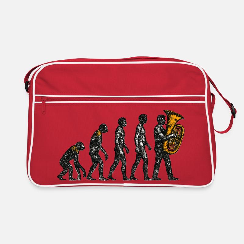 Évolution vers le design grunge du joueur de tuba Sac Retro