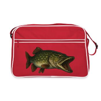 Brochet - Sac Retro - rouge/blanc - Devant