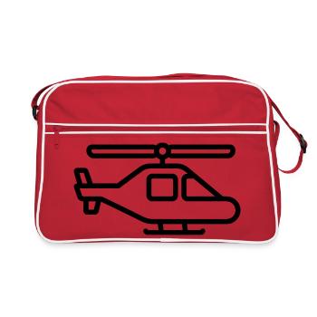 helicopter - Retro Bag - red/white - Front