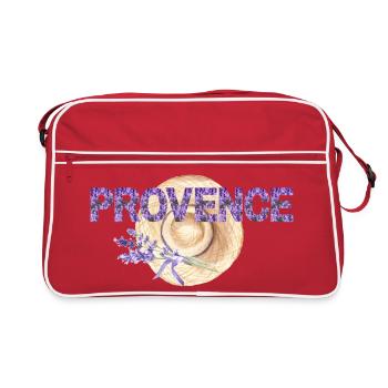 Summer in Provence - Retro Bag - red/white - Front