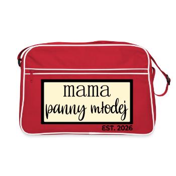 Maman de la Mariée 2026 - Sac Retro - rouge/blanc - Devant