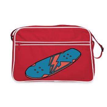 Skateboard Deck Urban Street - Retro Bag - red/white - Front