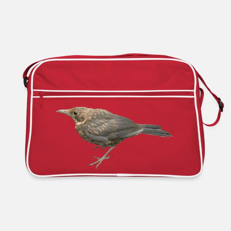 Merle Jeune Oiseau Sac Retro