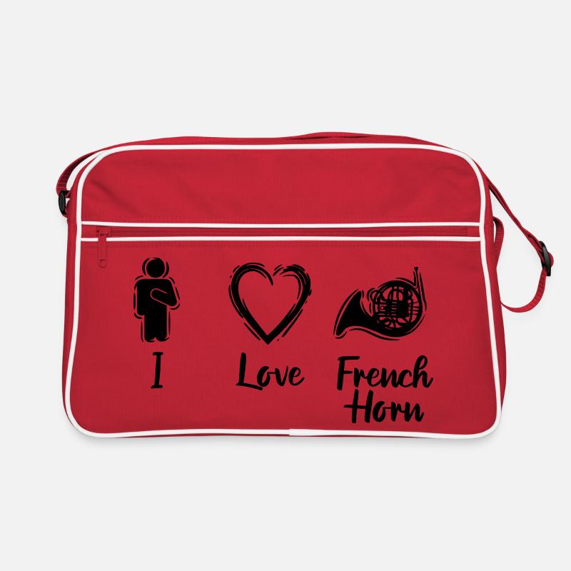 French Horn Love Retro Bag