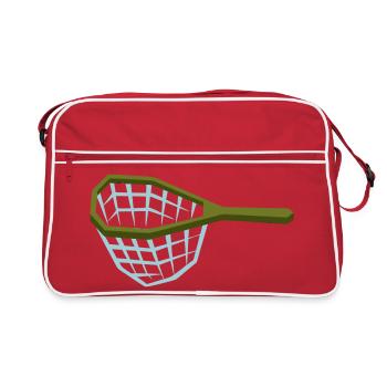 Filet de débarquement Pêche au filet - Sac Retro - rouge/blanc - Devant