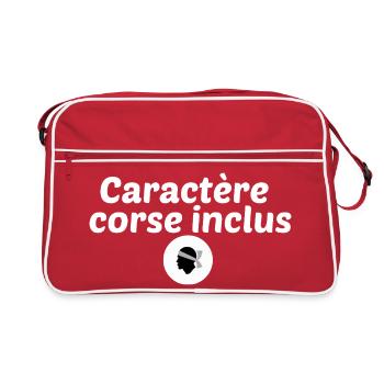 Caractère corse inclus - Sac Retro - rouge/blanc - Devant