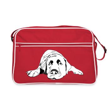 Labrador - Retro Bag - red/white - Front