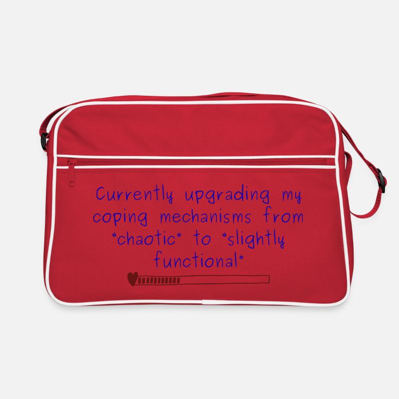 Chaotic to Slightly Functional Coping design - Retro Bag - red/white