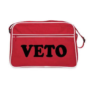 Veto - Retro Tasche - Rot/Weiß - Vorne