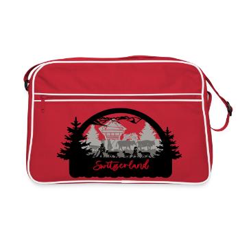 Silhouette Suisse - Sac Retro - rouge/blanc - Devant