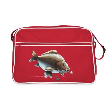 Conception du gréement de pêche Mirror Carp Ronnie - Sac Retro - rouge/blanc - Devant