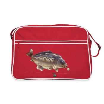 Conception de gréement de pêche à la carpe miroir Pêche au poisson - Sac Retro - rouge/blanc - Devant