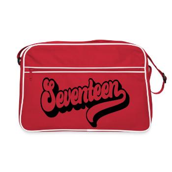 Seventeen 17th Birthday Boys Girls 17 Years Old - Retro Bag - red/white - Front