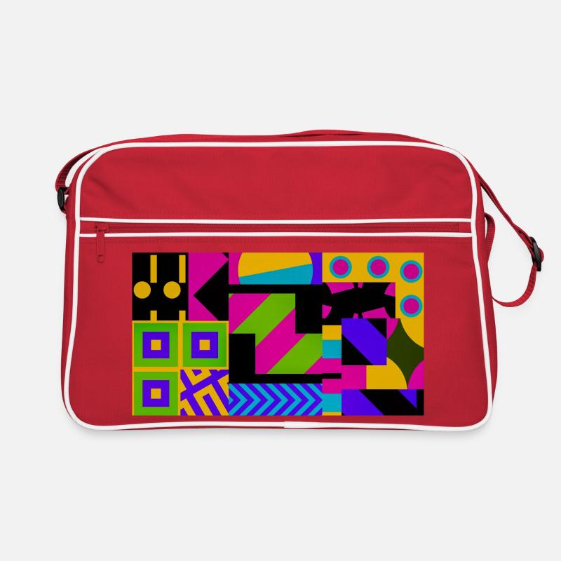Nova Neon Geometry Retro Bag