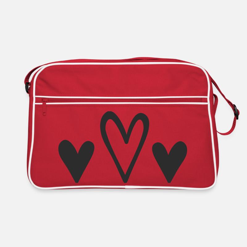 Conception des Trois Cœurs Sac Retro