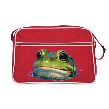 Frog Head Water Shine - Retro Bag - red/white - Front