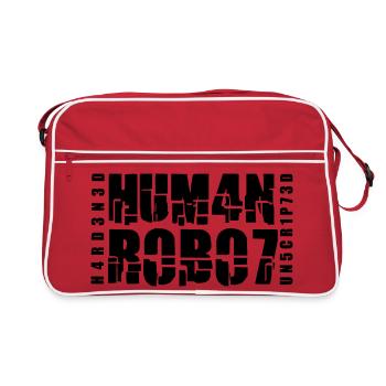 Robot humain endurci non scénarisé - Sac Retro - rouge/blanc - Devant