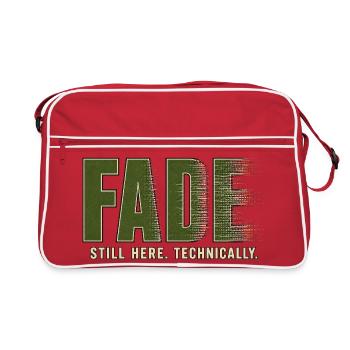 FONDU – Je suis toujours là. Techniquement - Sac Retro - rouge/blanc - Devant