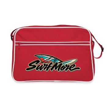 Surf More – Wind Classic - Retro Tasche - Rot/Weiß - Vorne